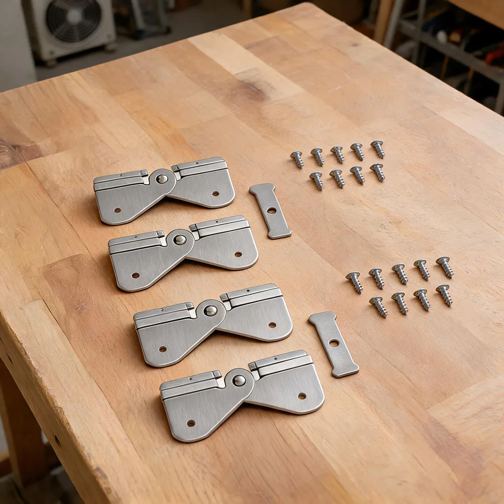 Gutter Downspout Hinge Extension Kit Made of Aluminum for Improved Water Drainage and Debris in Building Applications