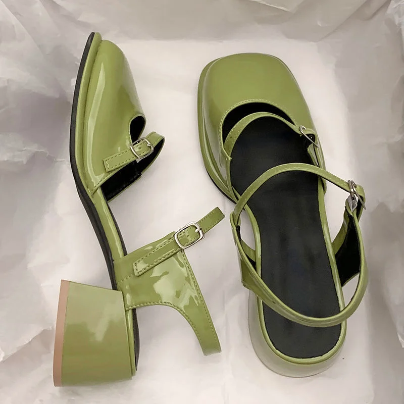 Sandalias antideslizantes de punta redonda para mujer, zapatos informales elegantes de playa con agujeros, diseño de fiesta de moda coreana, verano,