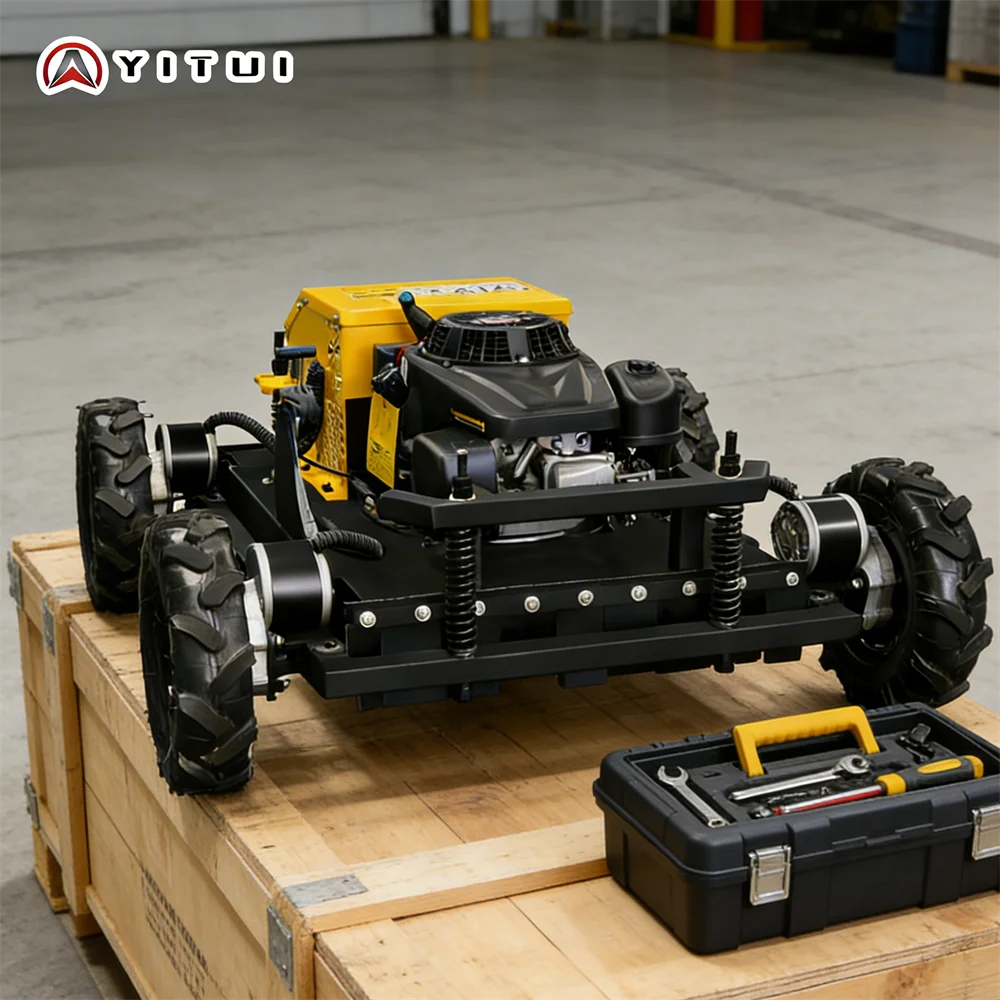 Factory Direct Sales Of Wheeled Lawn Mowers With Fast Working Speed And Customized Remote-Controlled Lawn Mowers
