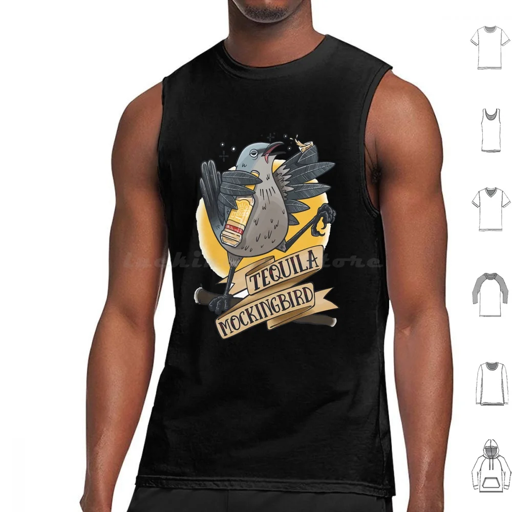 Tequila Mockingbird Tee Tank Tops Print Cotton Tequila Tequila Mockingbird Tequila For Men Funny Tequila Patron