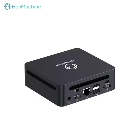 GenMachine AMD Ryzen 7 7840U Mini PC 5.1GHz 28W 8 Core 16 Thread Windows 11 DDR5 24G 6400Mhz 2.5G LAN USB4 WIFI6 Mini Pc Gaming