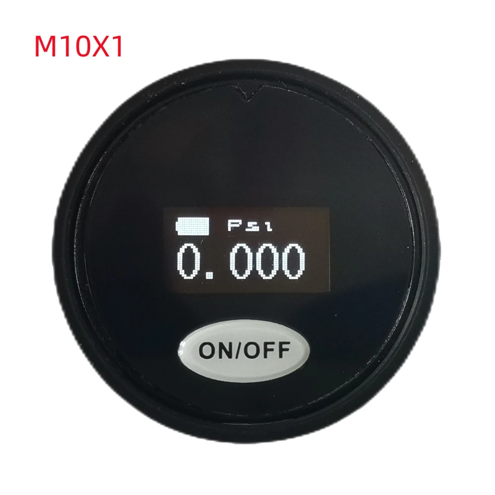 Digitales Luftdruckmessgerät mit 28 mm Durchmesser, M8 x 1 M10 x 1 Manometer 4500 PSI für Hatsan