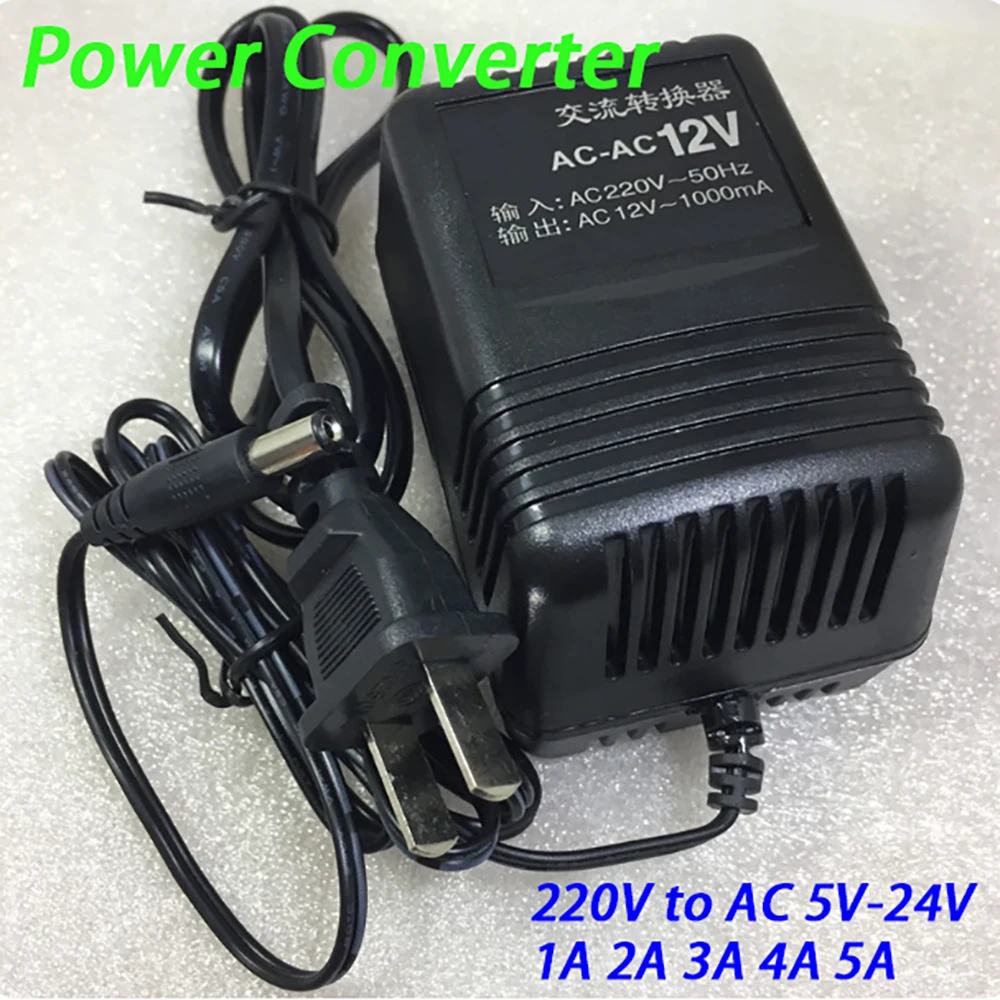 Power Converter Input AC 220V 50HZ Output Voltage 5V 6V 9V 12V 15V 18V 24V Pure Copper Current Converter 1A 2A 3A 4A 5A