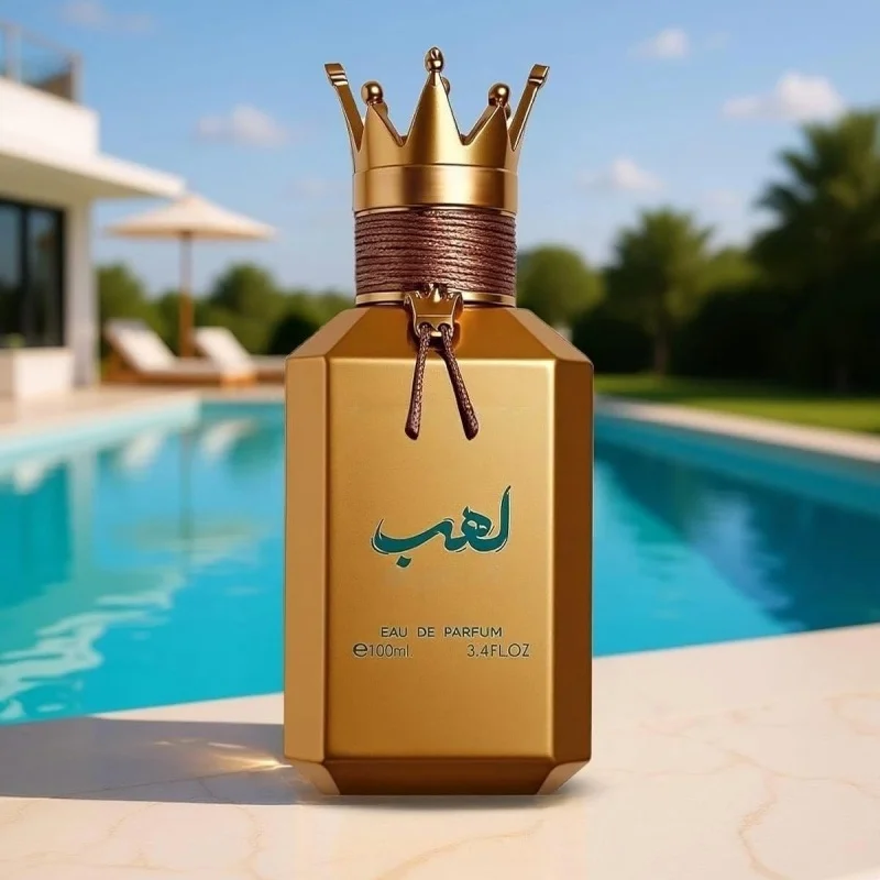 

Hersh Lahab Perfume by Al Ezz Oud 3.4 oz EDP Spray, Harsh LahabLong Lasting Cologne Luxury Gold Crown Perfume