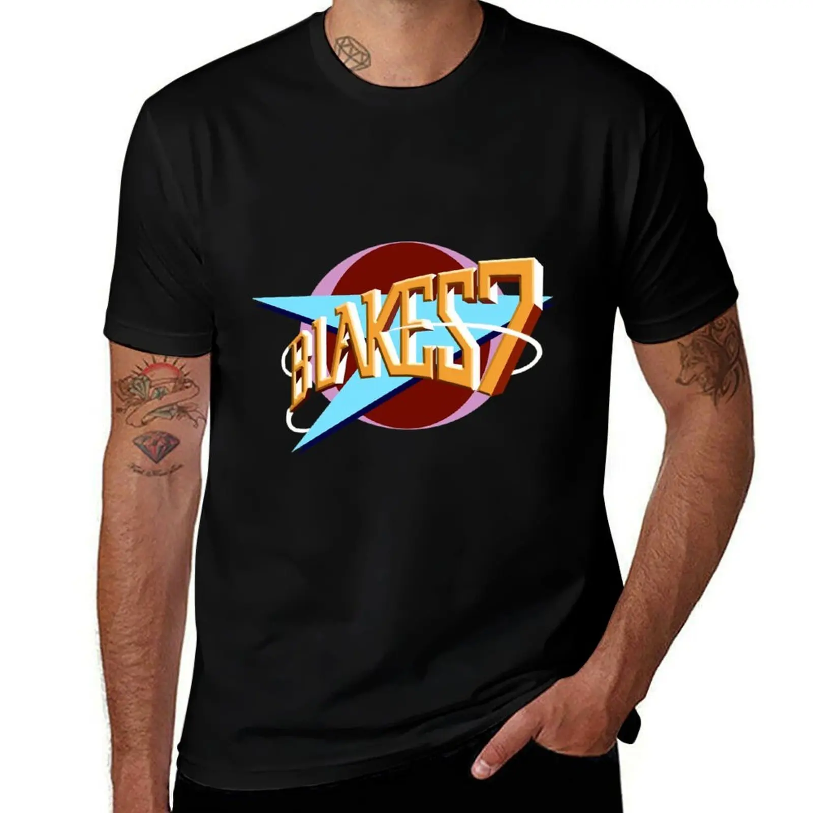 

Blakes 7 Logo T-Shirt man t shirts for men casual t shirts for man slim fit T-Shirt