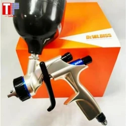 Tpaitlss DVI Spray Gun and 600ml Cup 1.3 Nozzle for Water Based Air Filter Sprayer Gun/Air Tools/For Car Face Paint/Airbrush