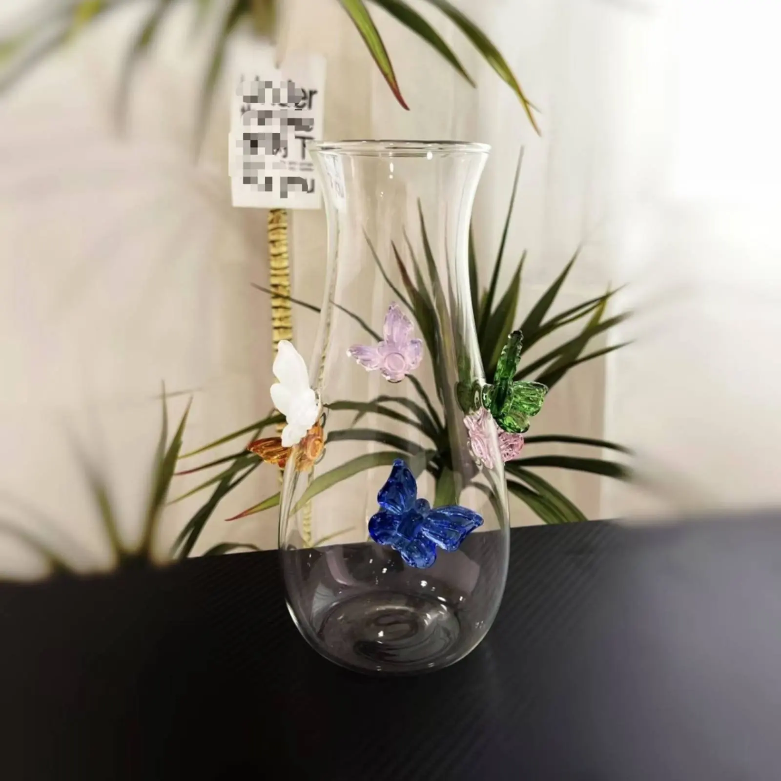 Butterfly Glass Vase Original Design Butterfly Water Pitcher Household Drinkware Easy to Clean Home Decor Leakproof