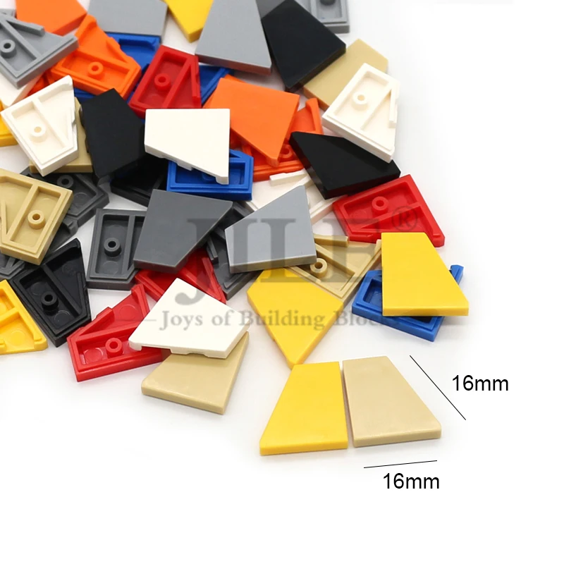 10sets MOC Building Block Figure Bricks Tile Modified 4x2 3x2 2x2 Wedge Left Right 7828 7829 Creative Plate Smooth Assembled Toy - view 4