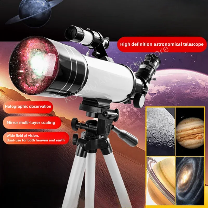 150x Zoom High-definition Night Vision Professional Astronomical Telescope F30070 Monocular Moon and Star Observation