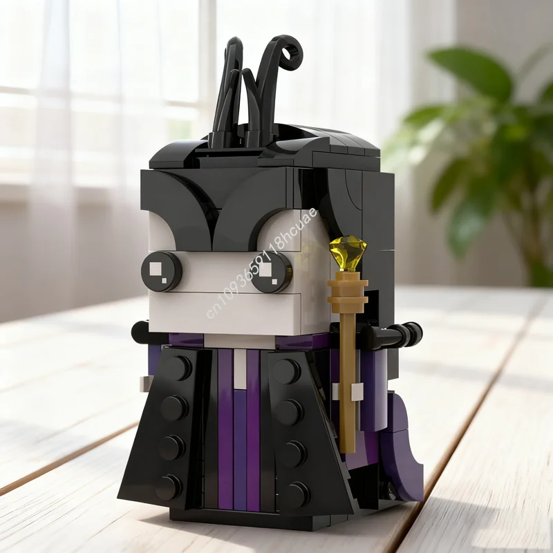 

142 шт. MOC Maleficent Brickheadzed модель строительные блоки архитектура сборка Рождественский подарок DIY игрушки творческое образование дети