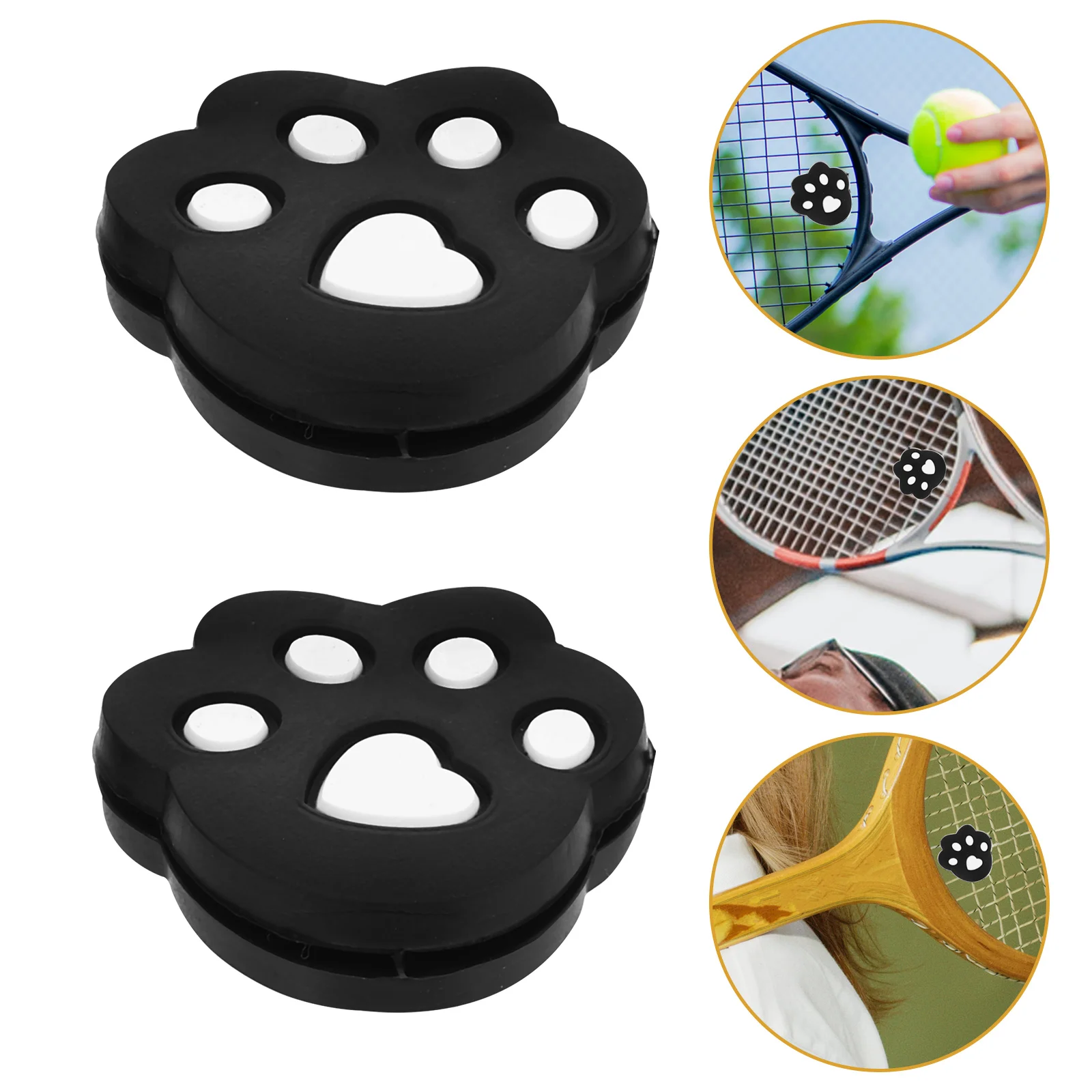 3Pcs  Cute Silicone Tennis Vibration Dampeners Tennis Racket Anti Vibration Squash Racquet Damper Tennis Accessories Damper