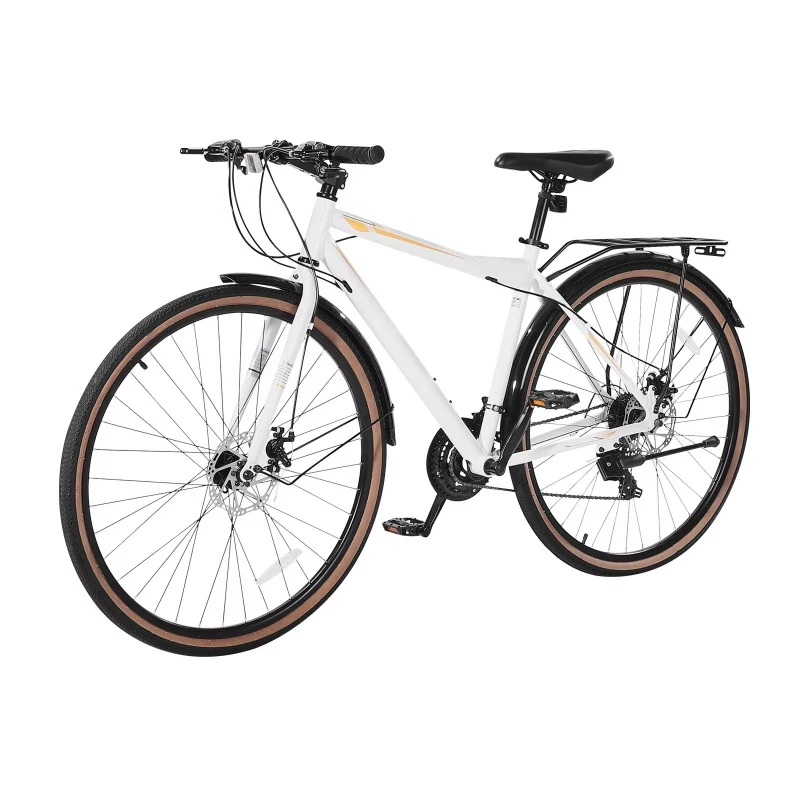 Lightweight Aluminum Frame Hybrid Bike Commuter City Bike for Adults