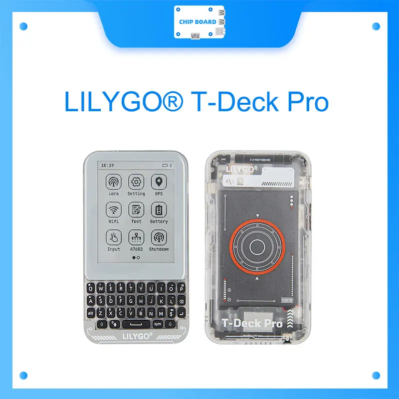 

Плата T-Deck Pro ESP32-S3 — 4G LoRa GPS E-Paper Touch, PCM5102A, комплект устройств QWIIC IoT