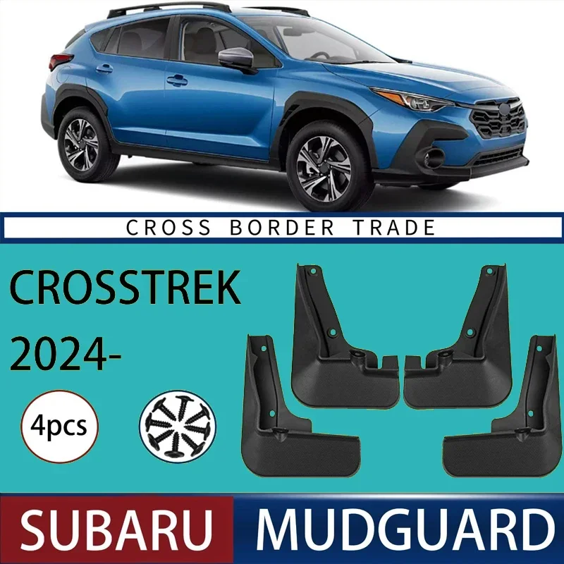 

Automotive Tire Mudguard Waterproof Splash Proof 4pcs Accessories For Subaru Crosstrek 2024