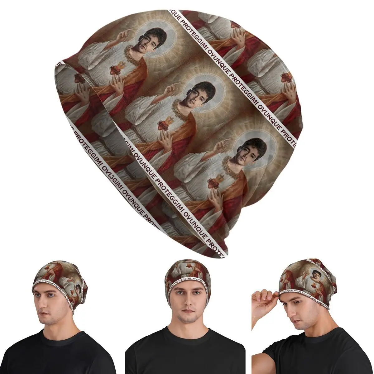 San Charles Leclerc Warm Knitted Cap Hip Hop Bonnet Hat Autumn Winter Outdoor Beanies Hats for Men Women Adult