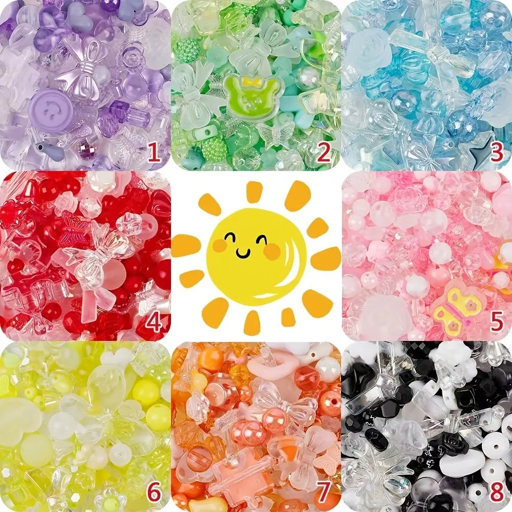 1bag Mixing Style Candy Color Acrylic Beads For DIY Handmade Bracelet Jewelry Making Phone Chain Accessories image 5