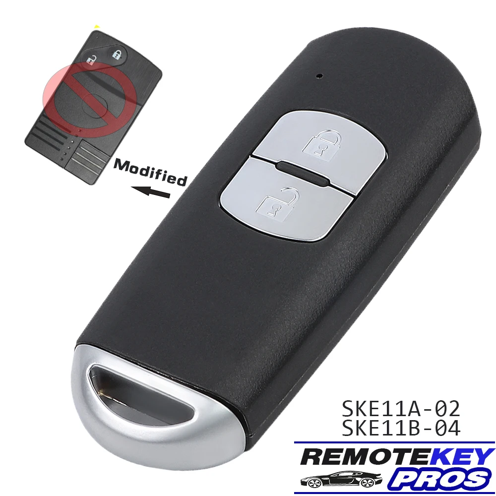 

DIYKEY SKE11A-02, SKE11B-04 315MHz/434MHz 2 Button for Mazda CX9 CX-9 2007 2008 2009 Smart Remote Car Key Fob