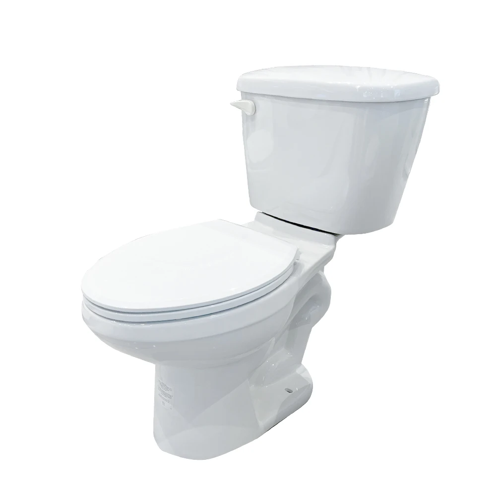 2026 White Wc Comfortable Washdown Two Piece Structure Sitting Wc Ceramic Toilets for Bathroompromote sales
