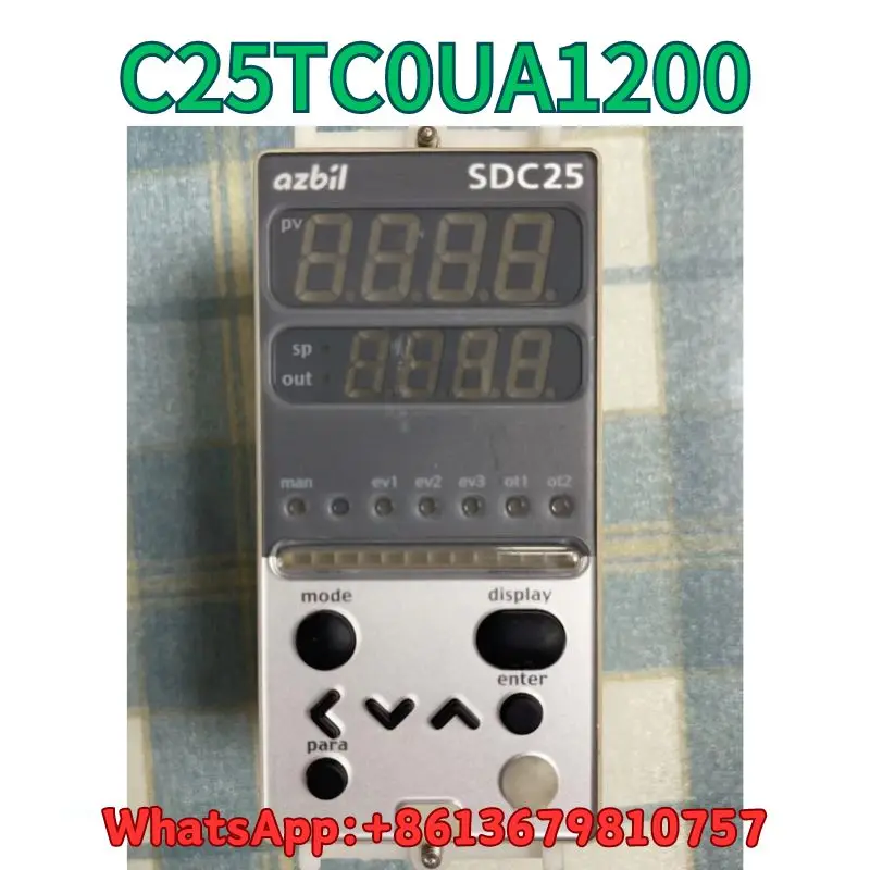 

second-hand Temperature controller SDC25, C25TC0UA1200 test OK Fast Shipping