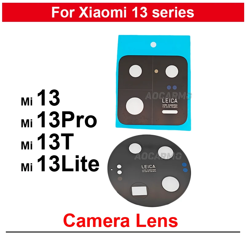 

For Xiaomi 13 Ultra 13T Pro 13Lite Rear Back Camera Lens And Lens Frame Replacement Parts