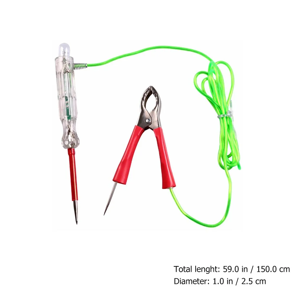 

Rubber ABS Voltage Car Tester 12V 24V Digital Display Circuit Test Pen Automotive Supplies Lightweight