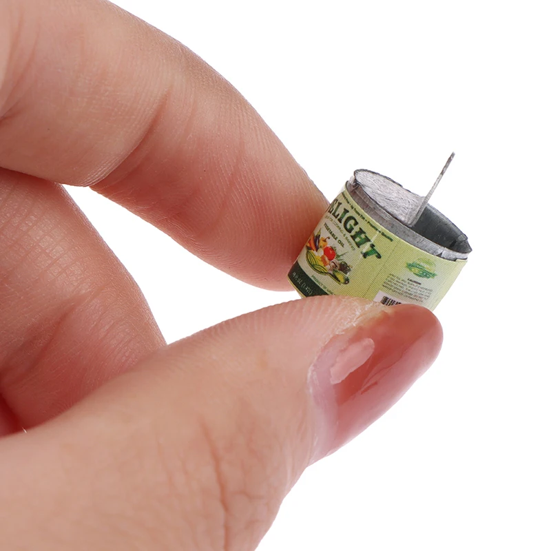 Hot Sale 4pcs Dollhouse can Miniature Toy Doll Food Kitchen Living Room Accessories