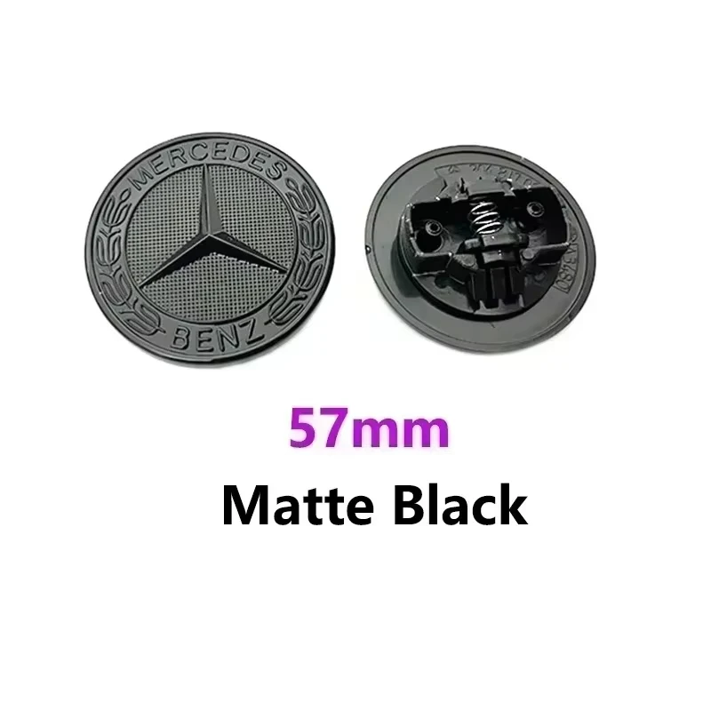 1pcs 57mm Car Front Hood Emblem Badge Bonnet Car Accessories For Mercedes Benz W204 W205 W212 W213 W221 W177 W246 GLA GLC CLA view 3