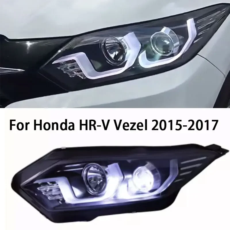 

Car Headlights Assembly for Honda HR-V LED Headlight 2015-2017 Headlights HRV Vezel DRL Turn Signal High Beam Angel Eye Projecto