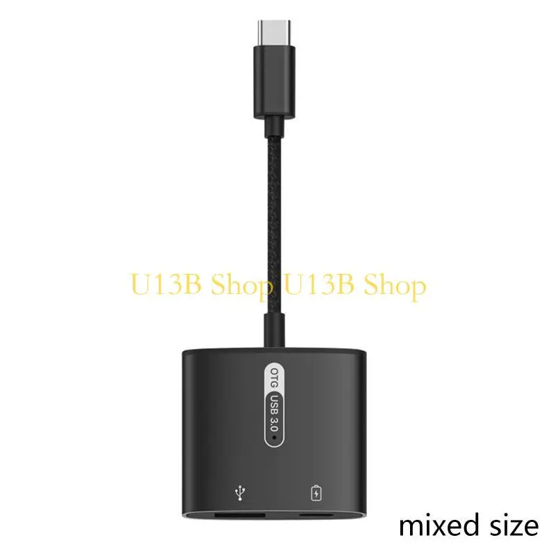 U13B متعددة الأغراض 2 في 1 النوع C Cable Cable Host Flight USB3. 0 كابل محول