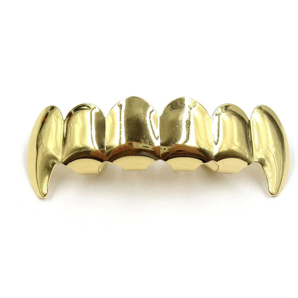 Hip Hop Teeth Hip Hop Jewelry Golden Teeth Braces and Bottom Set Shiny Teeth hip hop teeth  hip hop jewelry