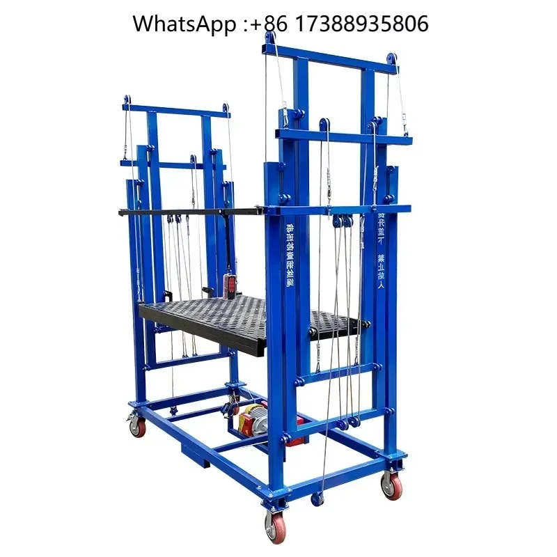 500kg 6m Telescopic Folding Electric Scaffold Portable Safe Customizable Mobile Hydraulic Scissor Lift Platform