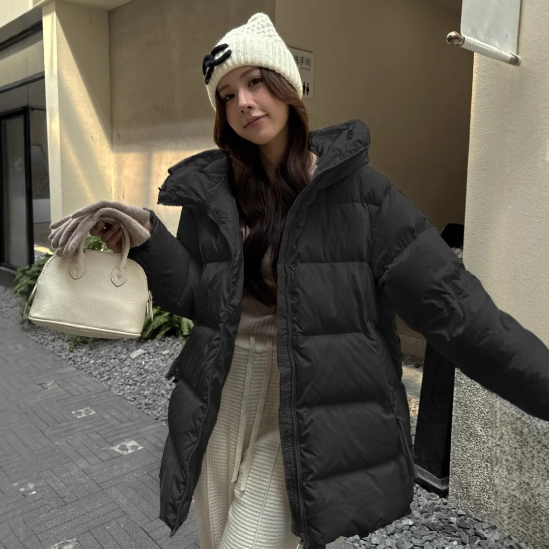 

2025 Autumn/Winter Korean Edition New Women's Down Jacket Hooded Commuter Down Jacket
