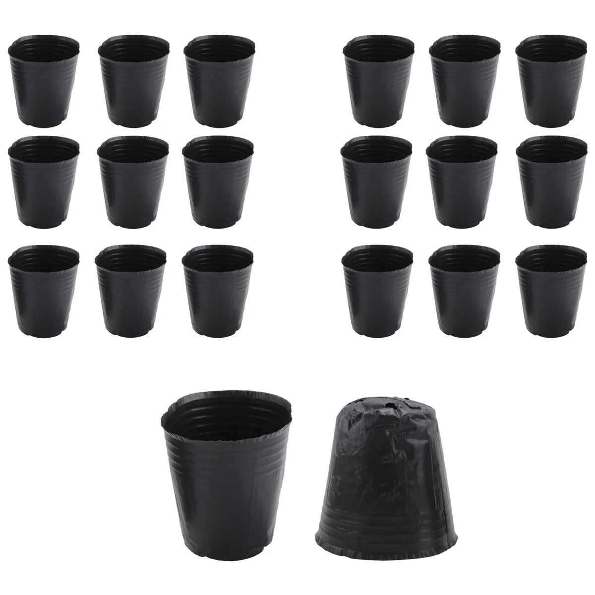 

A25U500Pcs детский горшок пластиковый контейнер для размножения растений сумка для выращивания садовых принадлежностей 8 см X 8 см