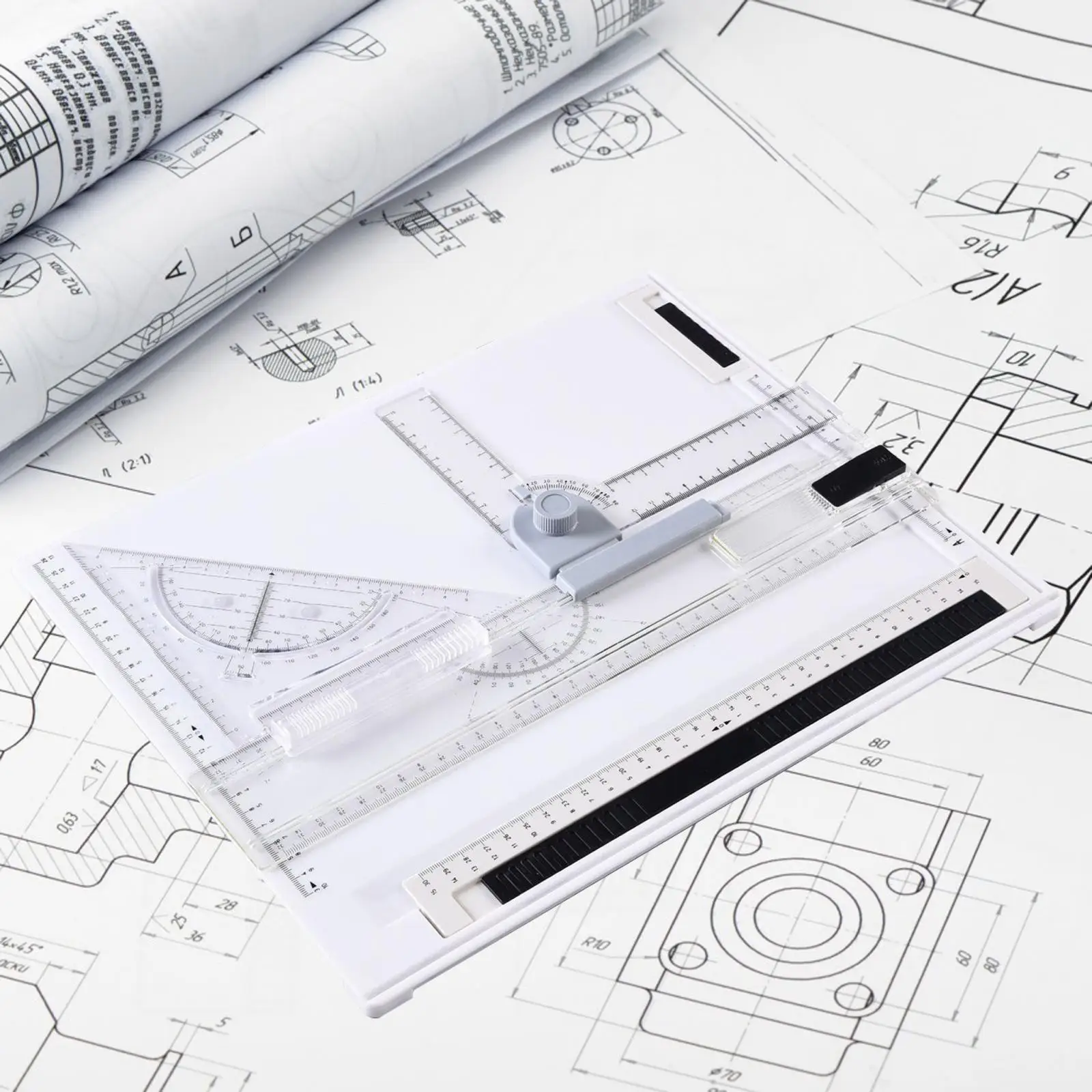 Papan gambar A4, Meja penyusunan Multi fungsi ringan dengan sudut sistem pengukuran yang dapat disesuaikan