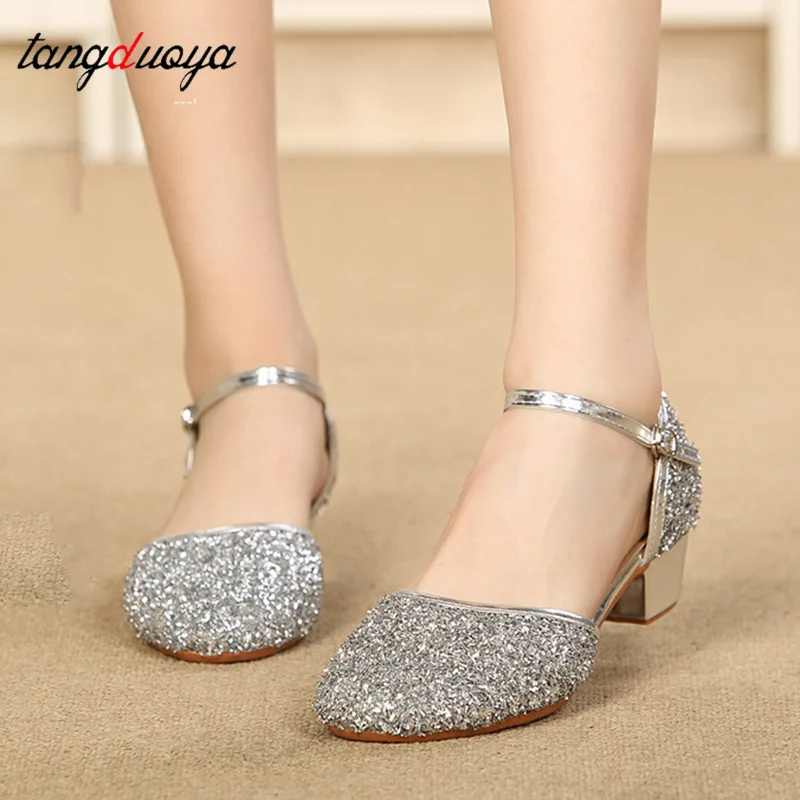 Flash Modern Ballroom Salsa Tango Latin Dance Shoes Kids Girls Women's Performance Shoes Salsa Latin Dance Shoes High Quality