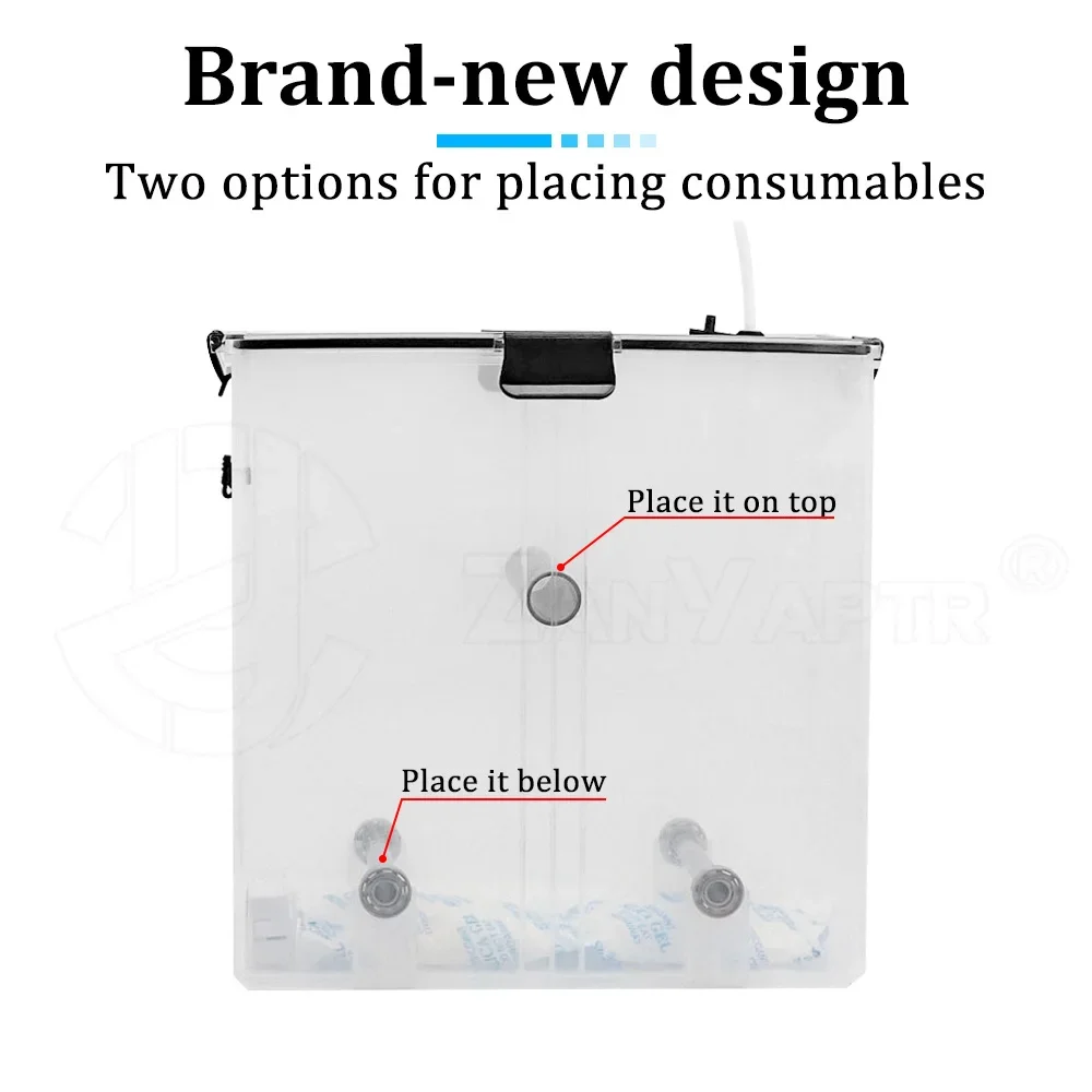 صندوق مجفف خيوط لأجزاء الطابعة ثلاثية الأبعاد ترقية جديدة خيوط ختم مقاومة للرطوبة مراقبة في الوقت الحقيقي PLA ABS PETG