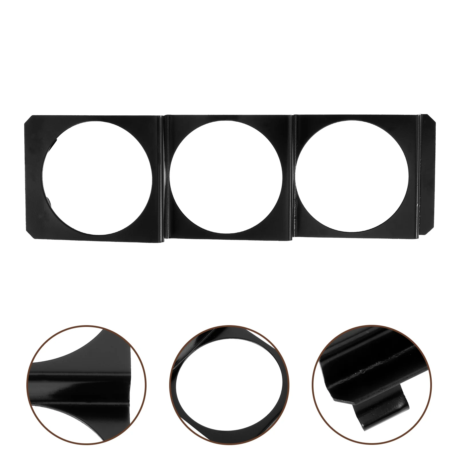 

3-Hole Car Dashboard Meter Mount Holder Universal Fit Gauge Mount Panel for Automotive Instrument Cluster Installation Easy