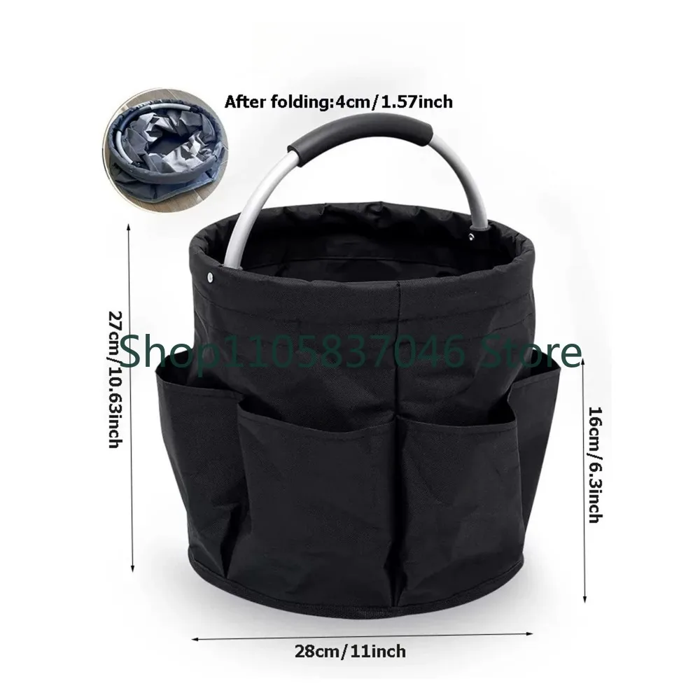 Foldable tool basket, multifunctional handheld storage basket, baby formula, diaper storage bag, portable picnic bag