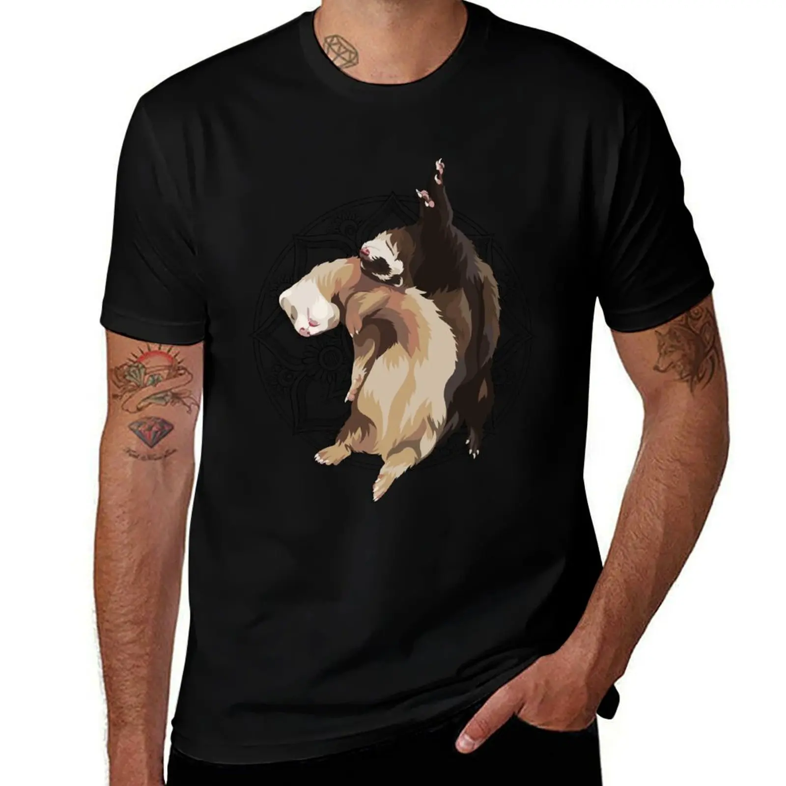 

Ferret Art - ElinationART T-Shirt Personalized t-shirt gifts for boyfriend hippie clothes rapper graphic tees mens t shirt