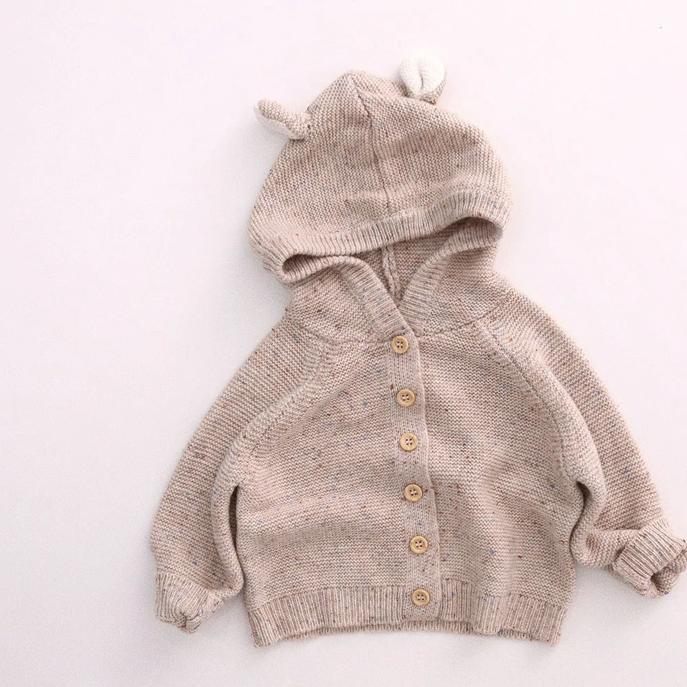 2026 Autumn New Kids Sweaters Bunny Hoodie Girls Knitwear Single Breast Boys Knit Cardigans Plain Sweater 2026 Autumn New Kids Sweaters Bunny Hoodie Girls Knitwear Single Breast Boys Knit Cardigans Plain Sweater