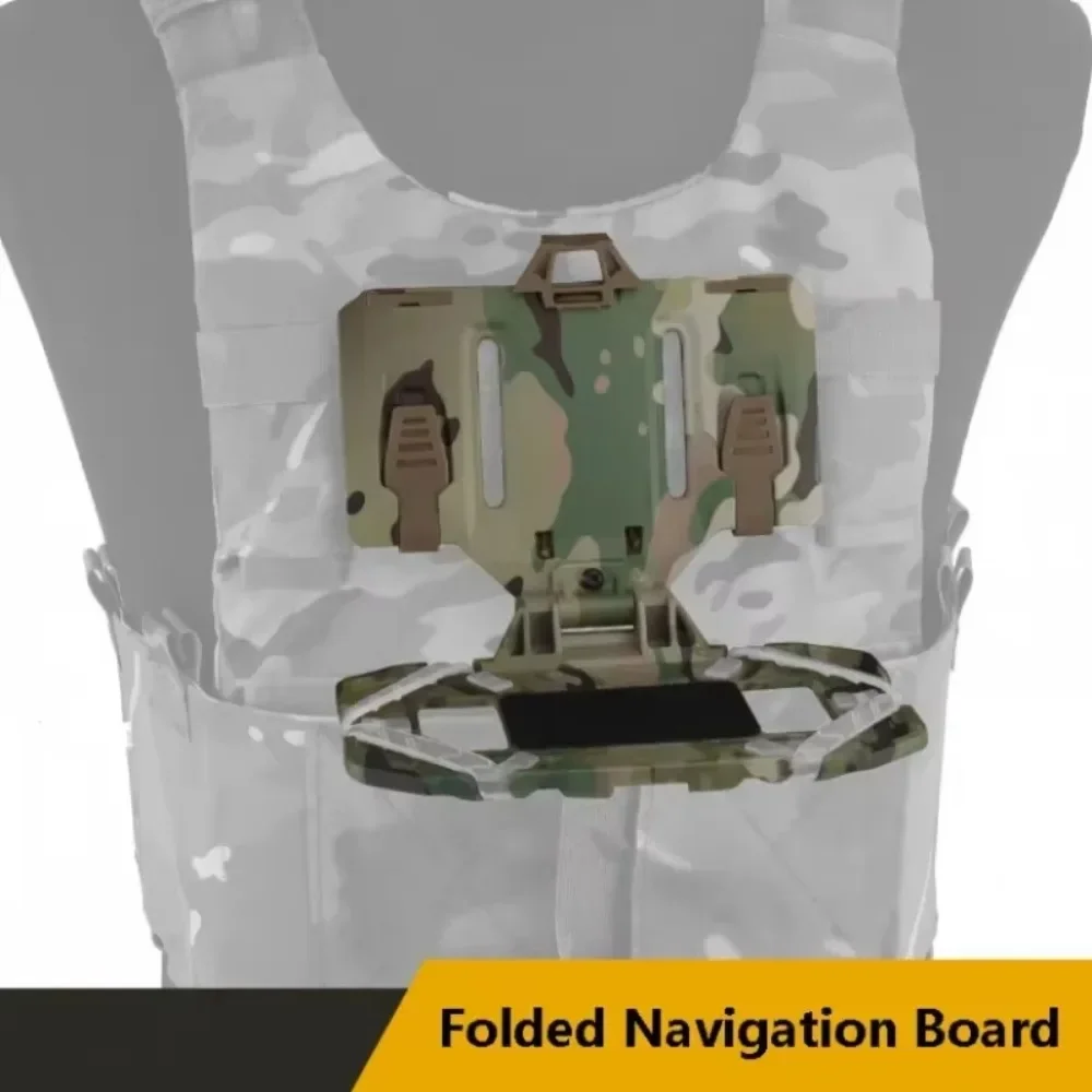 Size 4.7-6.7in Tactical MOLLE Folding Navigation Board CS Military Airsoft Map Case Admin Panel Mobile Phone Holder for Screen