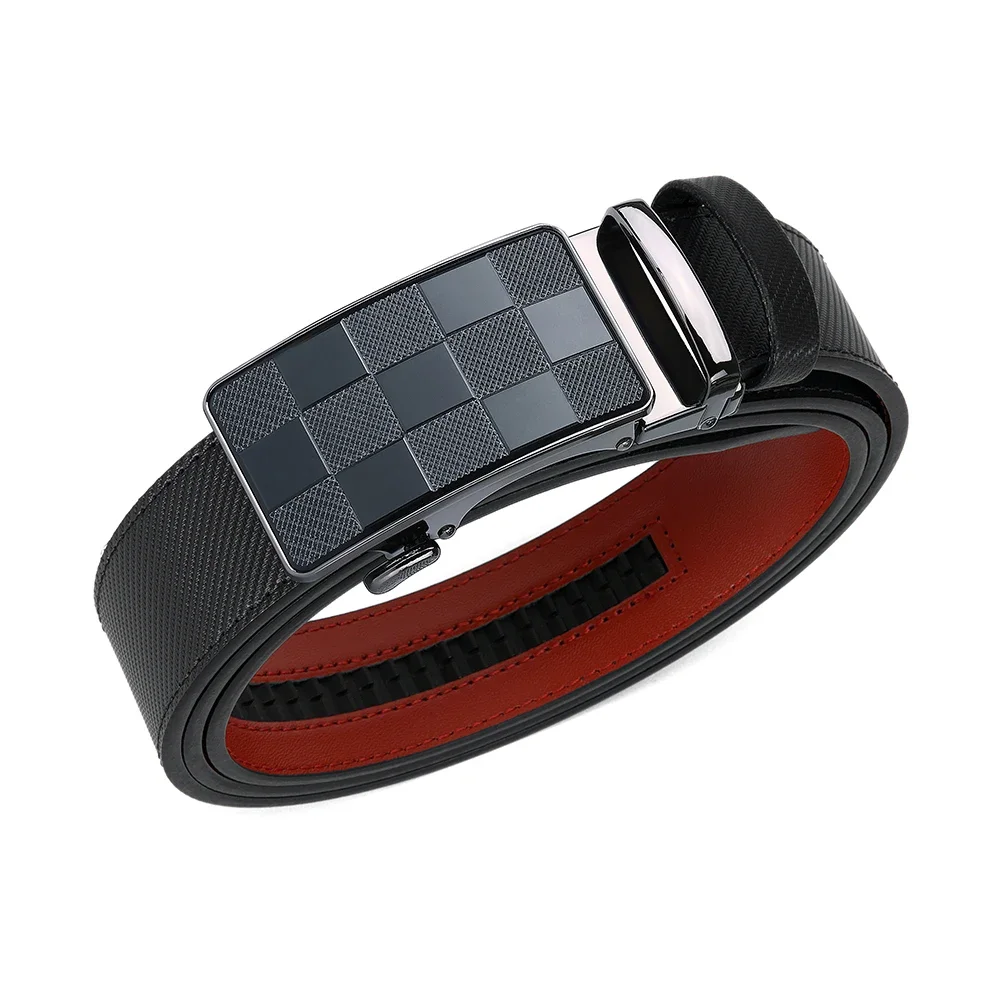 

Новый мужской ремень с металлической автоматической пряжкой, фирменный ремень, мужской высококачественный роскошный мужской брендовый ремень из натуральной кожи больших размеров