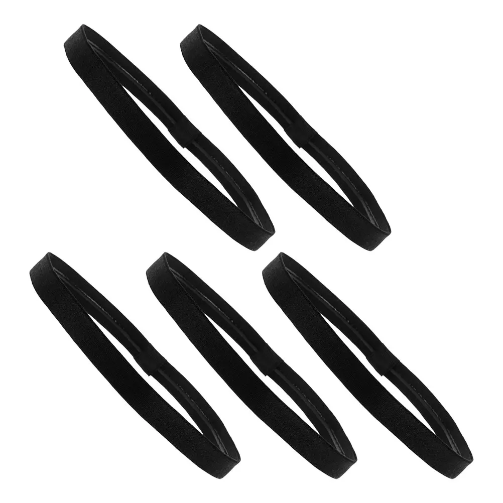 

5Pcs Women Sports Headbands Elastic Non Slip Sweat Wicking Gym Yoga Running Fitness Hairbands Elastic Headbands