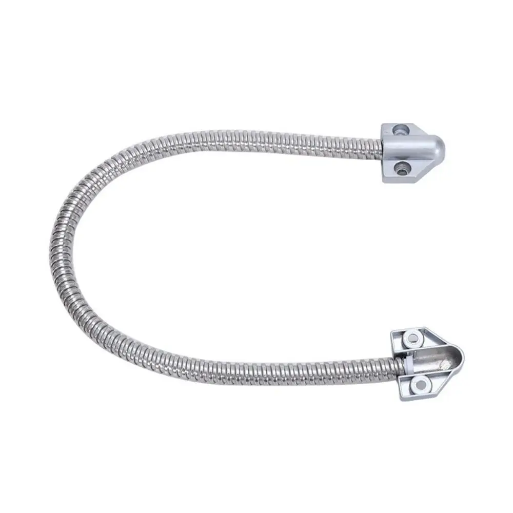 Stainless Steel Access Control Cable Exposed Mounting Anti-pinch Wire Loop Metal Head Armored Cable Secure Line Defender