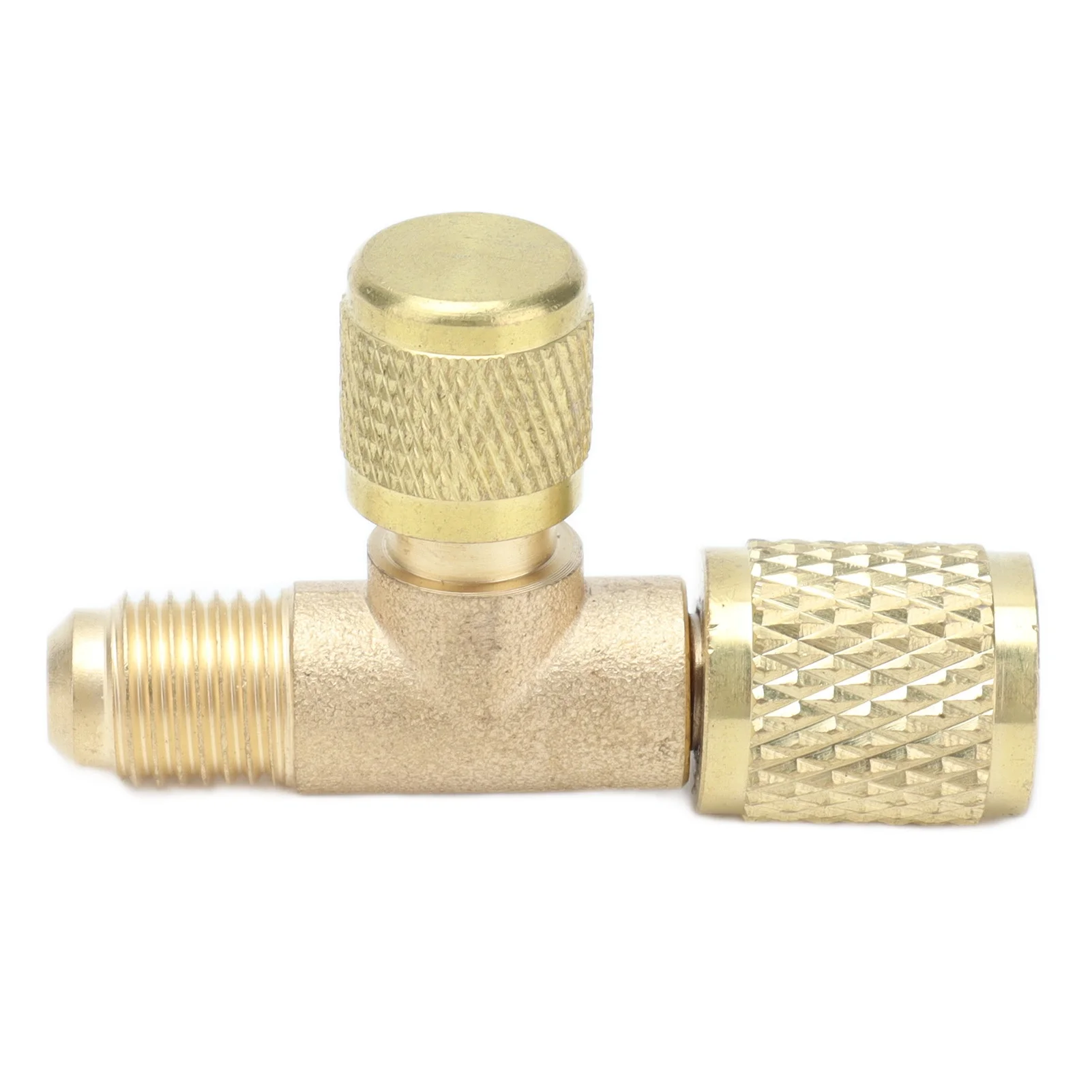 Exhaust Valve Air Conditioning Refrigeration Charging Adapter for R22 R12 R134 1/4 SAE HVAC Systems Parts