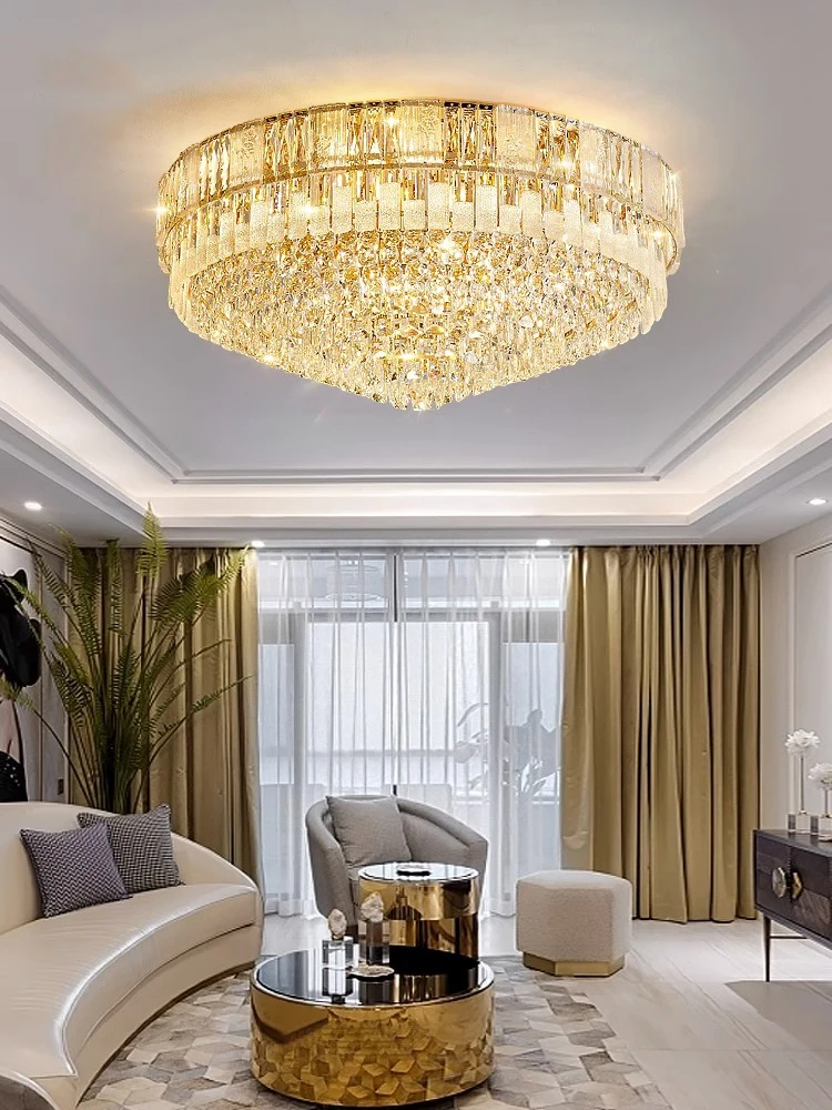 Lâmpada de teto de luxo nórdico, dourado, decoração, luzes led para quarto, sala de estar, 2022