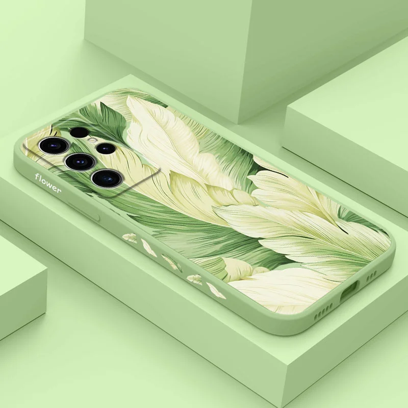 

Loose Leaf Phone Case For Samsung Galaxy S25 S24 S23 S22 S21 S20 S10 S10E S9 Ultra Plus FE Note 20 Ultra 10 9 Plus Cover