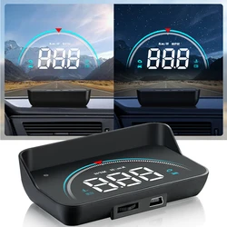 M8 Car HUD Head Up Display LED Parabrezza digitale Tachimetro per auto Proiettore Parabrezza con sistema di avviso di velocità eccessiva