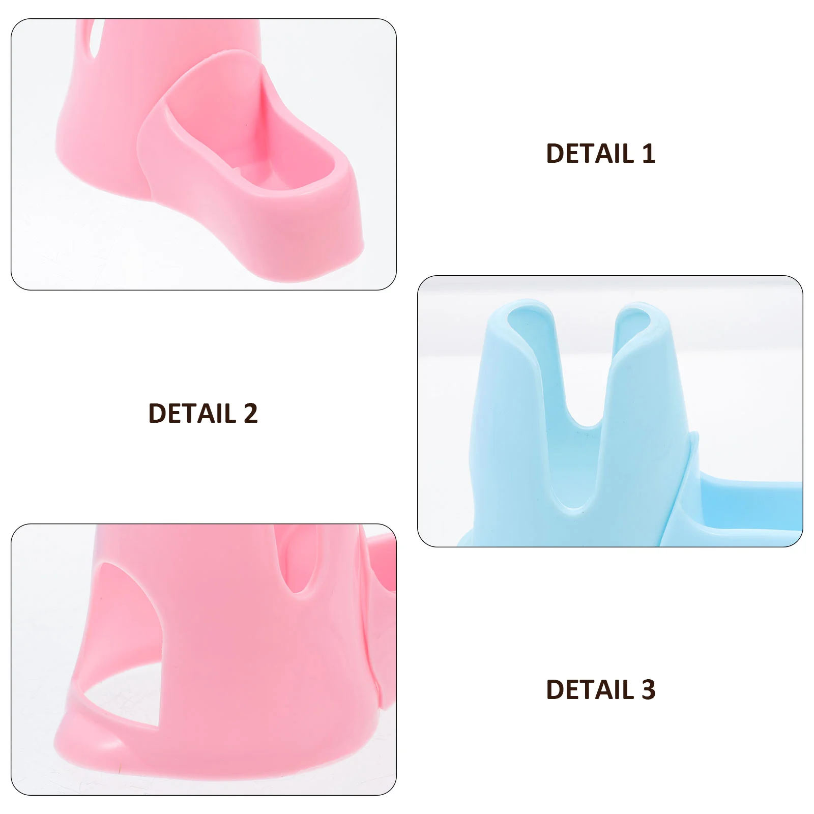 

2Pcs Pet Water Bottle Holder Durable Plastic Hamster Kettle Bracket Drinking Pedestal Small Pets Feeding Supplies Gerbils Mice