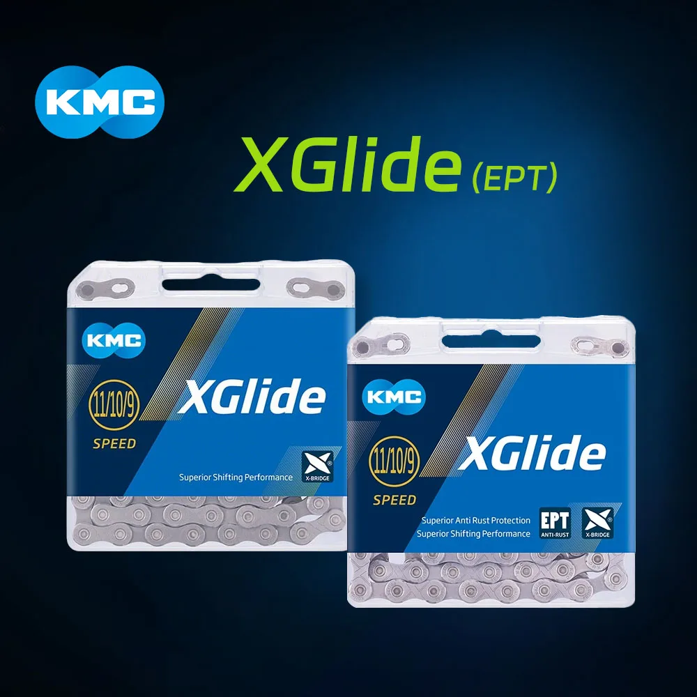 

KMC Bicycle Chain 9/10/11 Speed Compatible with Shimano CUES Groupset, MTB Road Bike Durable Anti-Rust Cycling Chain